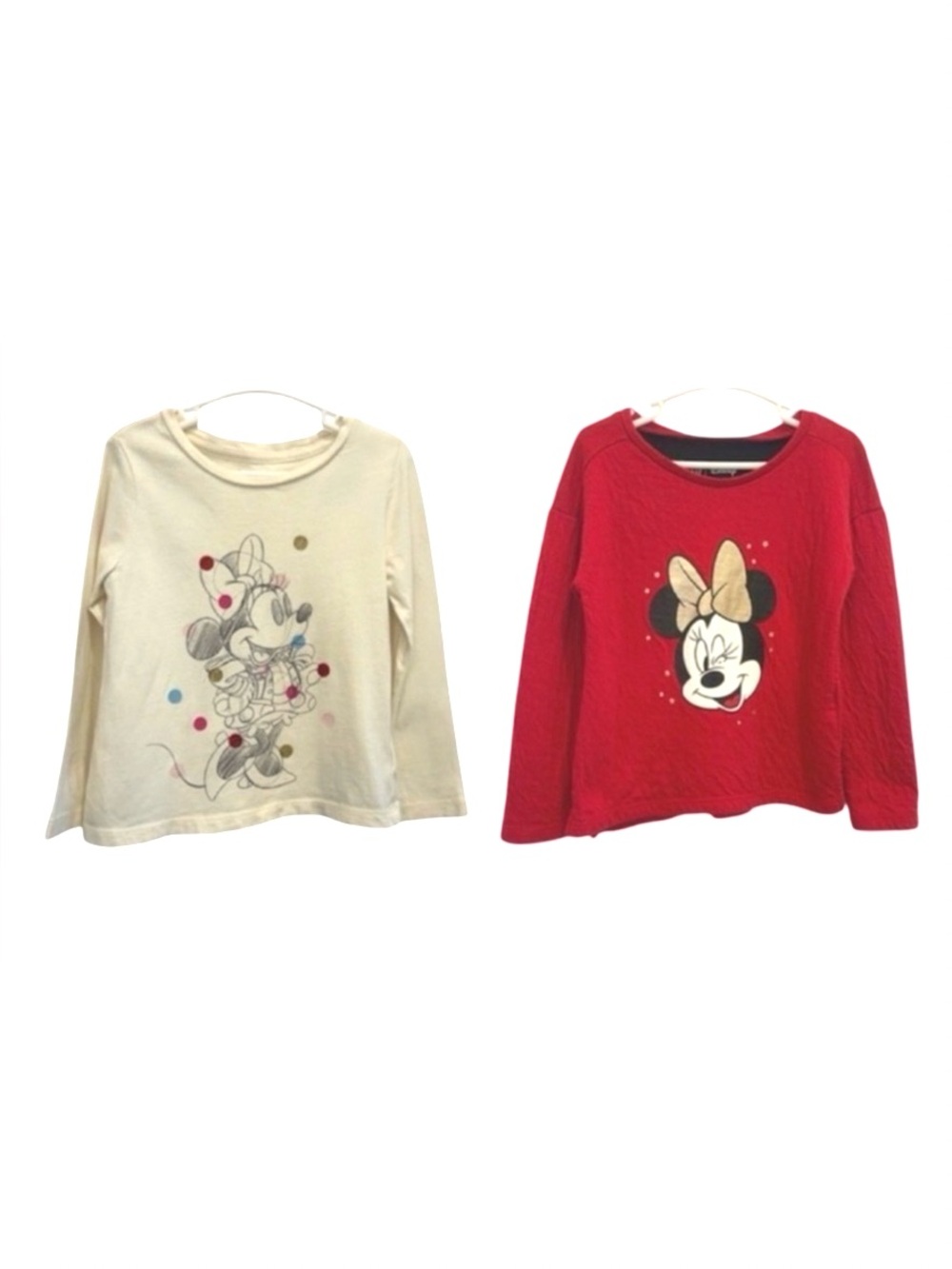 2 Disney Gap Minnie Mouse Long Sleeve Shirt
